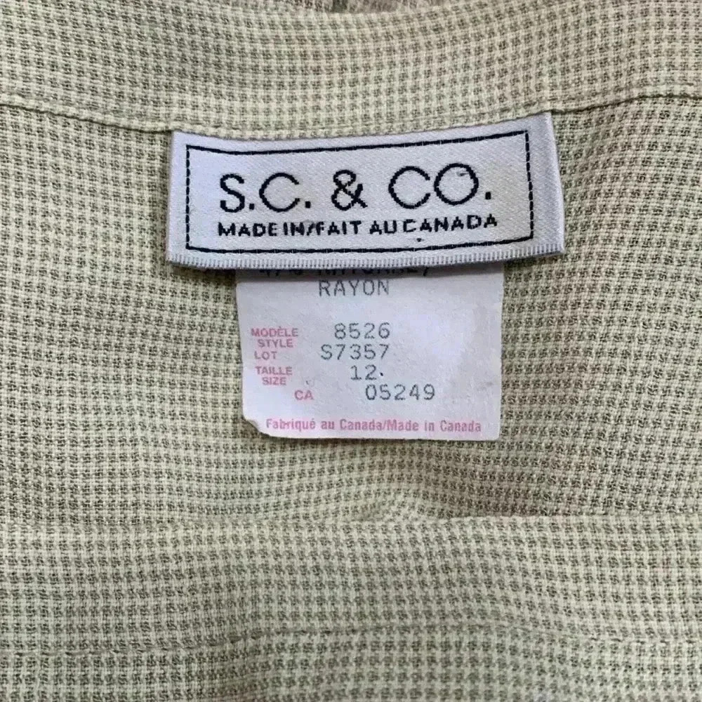 Vintage S.C & CO. made in Canada maxi  dress size 12 - Picture 2 of 5